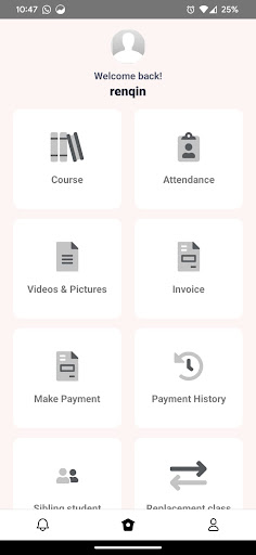 Arty Learning Parents Portal Screen 2