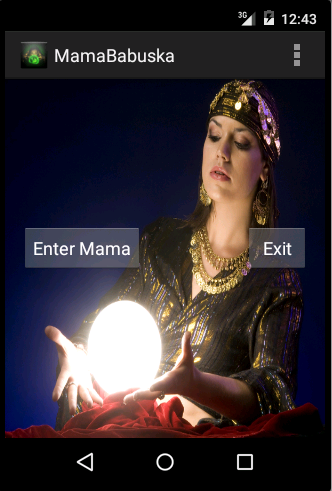 Android application FortuneTeller MamaBabuska screenshort
