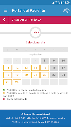 Portal del Paciente Screen 3
