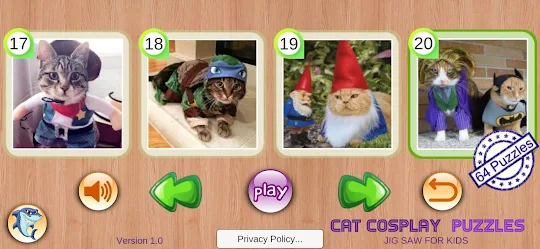 Cat Cosplay Puzzles & Pet Jigs