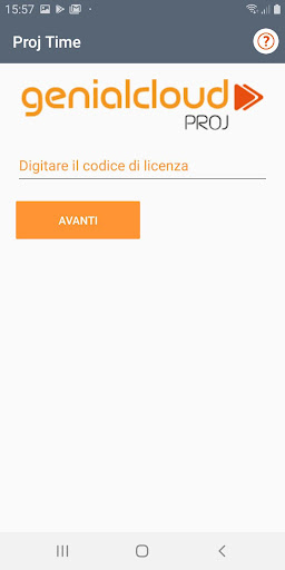 Android application Proj Time screenshort