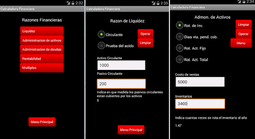 Calculadora Financiera Screen 3