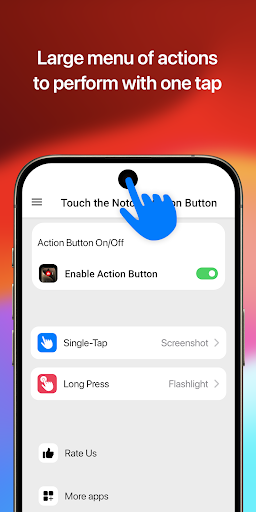 Touch The Notch- Action Button Screen 2