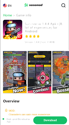 Sosomod app helper mods tips