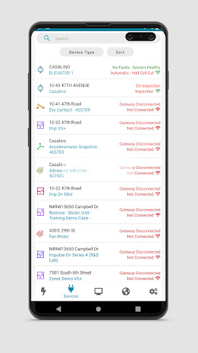 Android application CloudMonitoring screenshort