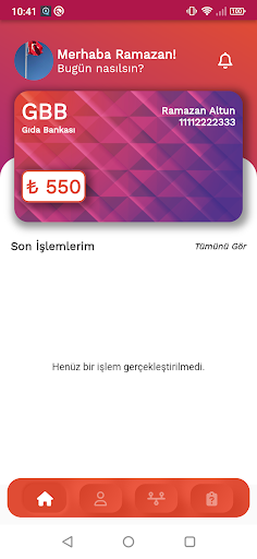 Gıda Bankası ekran görüntüsü