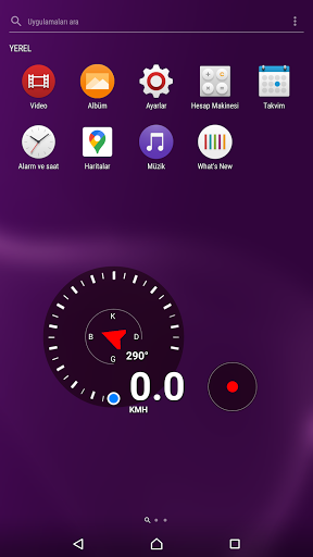 Android application GForce and Speedometer screenshort