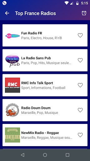 France Radio Stations Screen 3