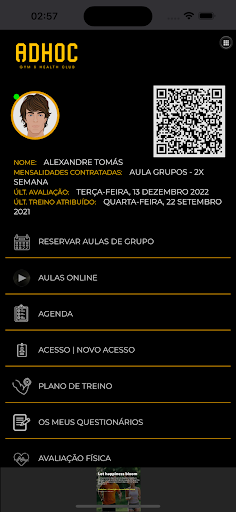 Adhoc Club Screen 2