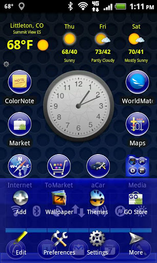 LC Blue Sphere2 Theme Screen 2