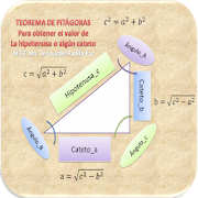 TEOREMA DE PITÁGORAS CALCULA HIPOTENUSA Y CATETOS.