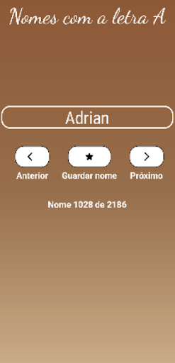 Android application AT Nomes de bebês +20.000 screenshort