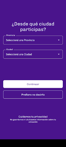 Android application 36 Encuentro Plurinacional BRC screenshort