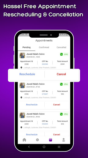 ZIAVII- Salon Appointment App Screenshot