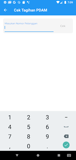 Android application Info PDAM Indragiri Hulu screenshort