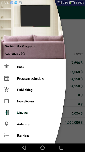 Android application My TV Tycoon screenshort