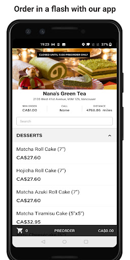 Android application Nana's Green Tea screenshort