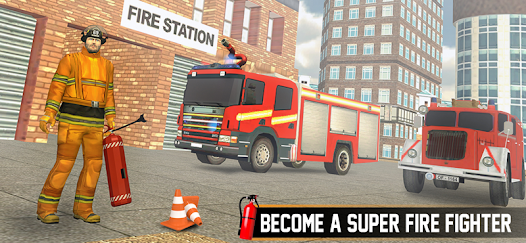Fire Truck Rescue Simulator 3D  screenshots 1