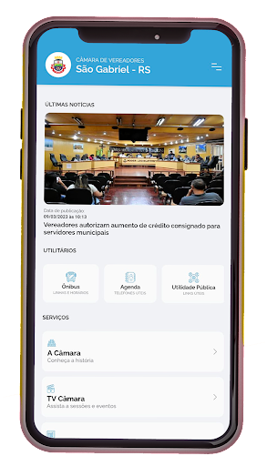 Android application Câmara de São Gabriel RS screenshort