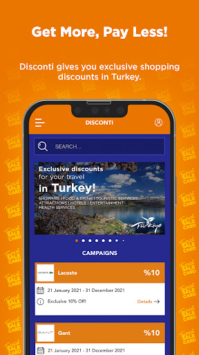 Android application Disconti screenshort