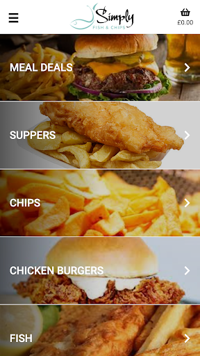 Android application Simply Fish Chips & Pizza screenshort