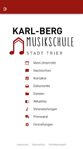Android application Karl-Berg-Musikschule Trier screenshort