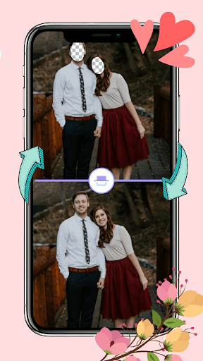 Android application GF BF Love Photo Frame Couple screenshort