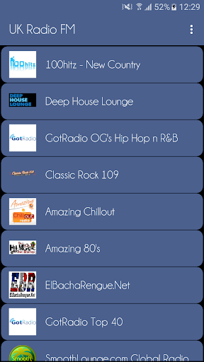 Android application UK Radio FM screenshort