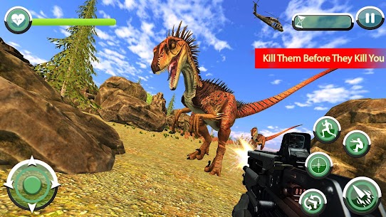 Jurassic Dinosaur Wild Jungle Shooter MOD APK (GOD MODE) 6