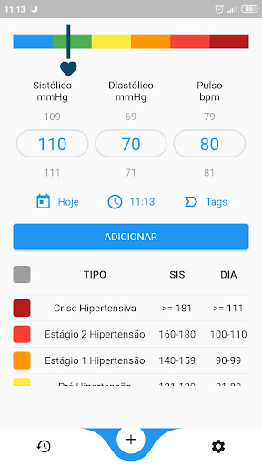Pressão Arterial screenshot for Android
