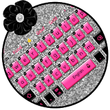 Silver Pink Glitter Keyboard Theme icon