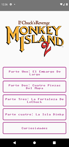 Android application Guía de Monkey Island 2 screenshort