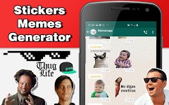 screenshot of Create stickers memes