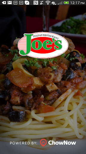 Android application Joe's Italian Restaurant screenshort