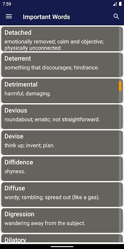 Vocabulary Builder Screen 3
