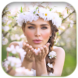 Flower Crown Photo Editor : Girl Crown Hairstyle icon