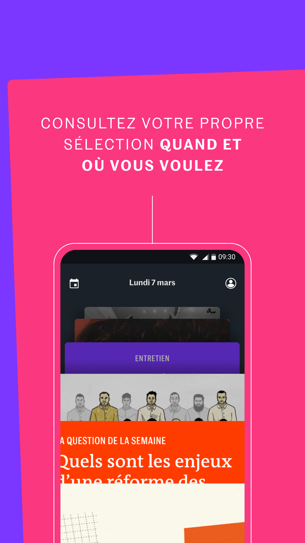 Android application La Matinale actualité du Monde screenshort
