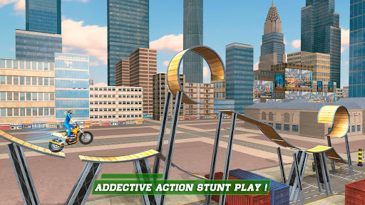London City Motorbike Stunt Riding Simulator  screenshots 3