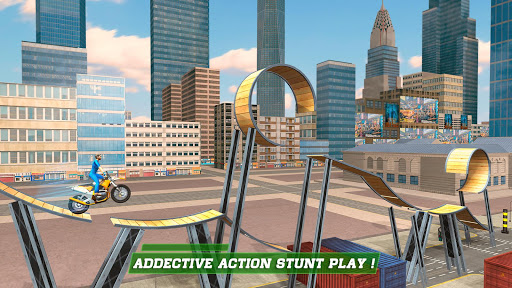 London City Motorbike Stunt Riding Simulator