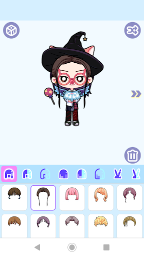 Android application Unnie & Oppa Avatar Maker screenshort