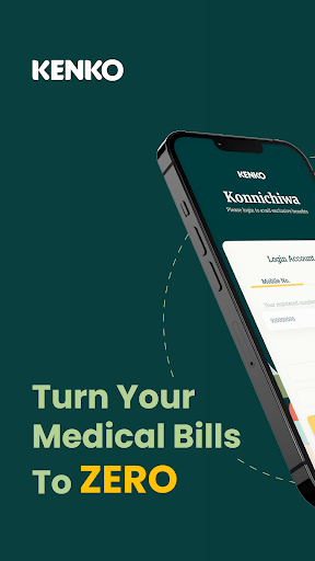 Android application Kenko: Make Medical Bills Zero screenshort