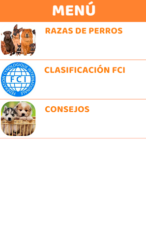 Android application Razas de perros screenshort