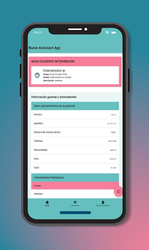 Android application Nurse assistant screenshort