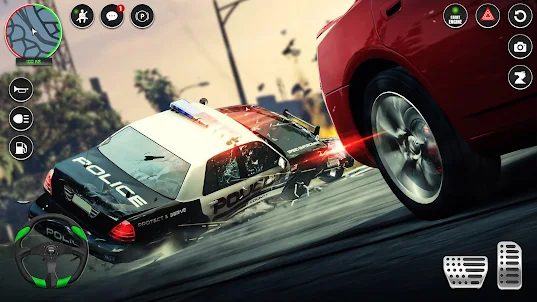US Police Car Chase Theft Game