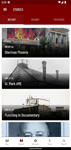 Screenshot of Milwaukee Bronzeville History