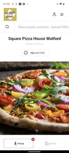 Android application Square Pizza House Watford screenshort