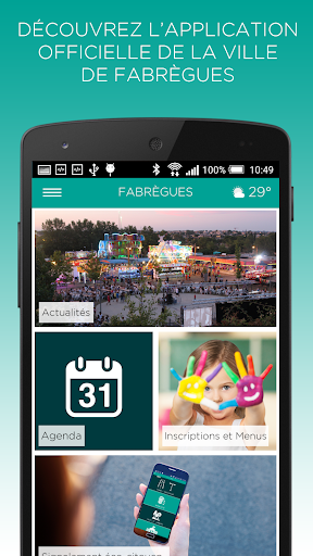 Android application Ville de Fabrègues screenshort
