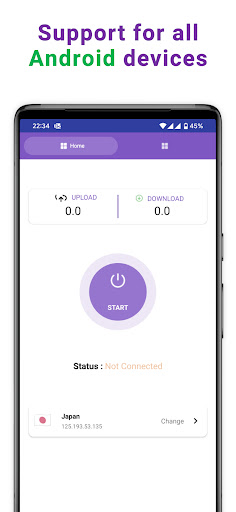 Android application Comeo VPN: Secure & Private IP screenshort