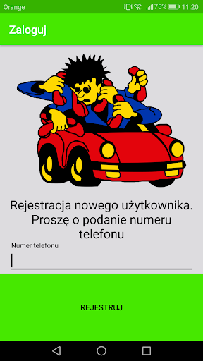 Android application Taxi ROW screenshort