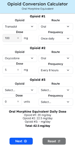 Opioid Conversion Calculator